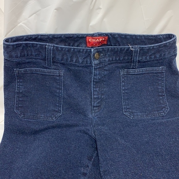 WOMEN’S Chaps Denim Cotton Jeans Size 10 w/ back pocket on front look - Picture 6 of 8